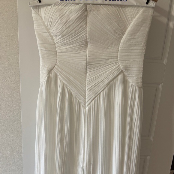 NEW Cult Gaia Ashika Gown in Off White Strapless Maxi Dress 12 Large XL Bridal - Picture 6 of 7